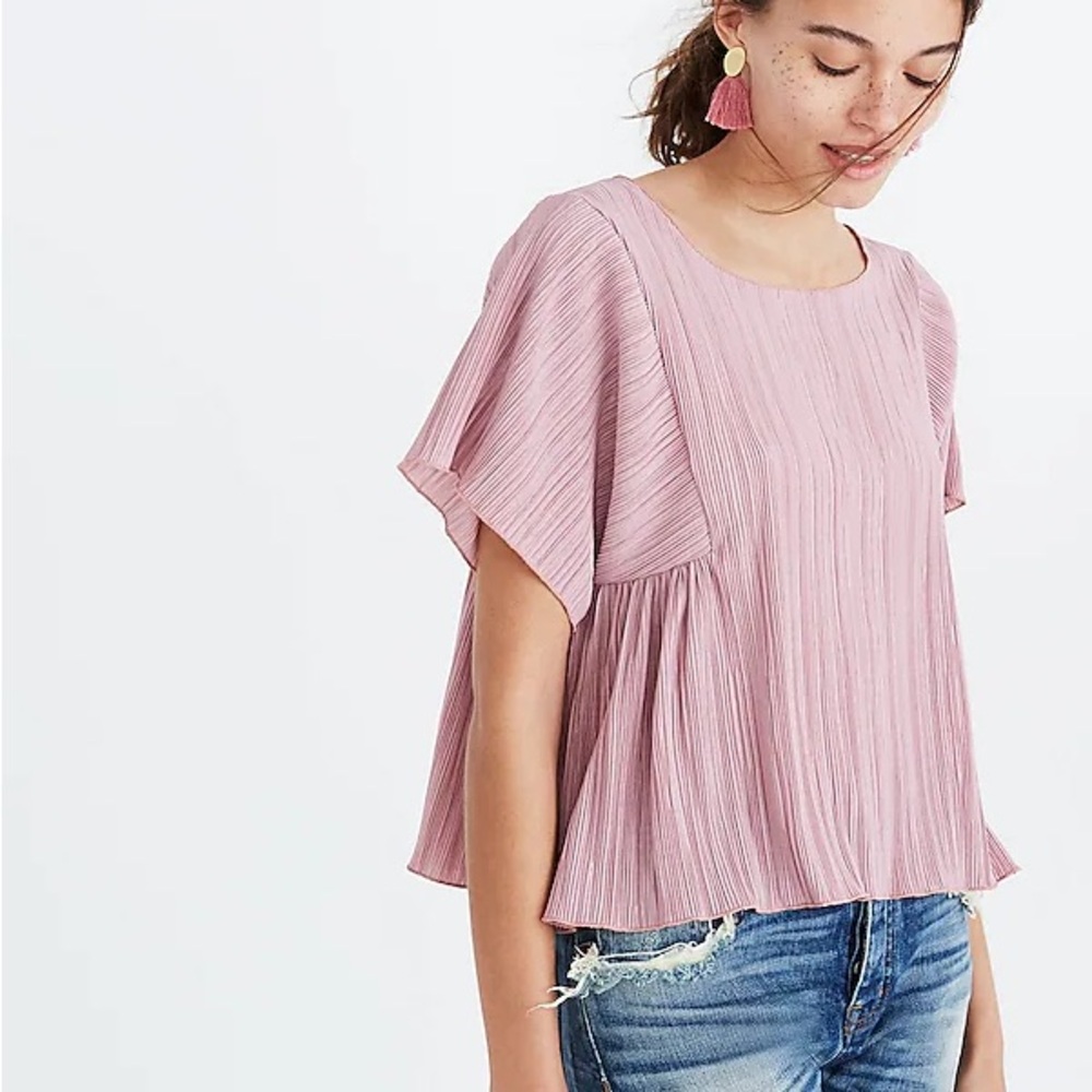Texture & Thread Micropleat Top by Madewell